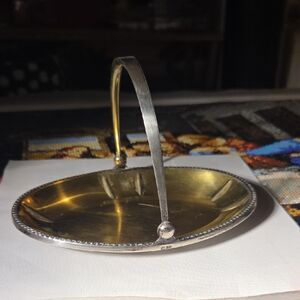 Elegant Gold and Silver Decorative Tray